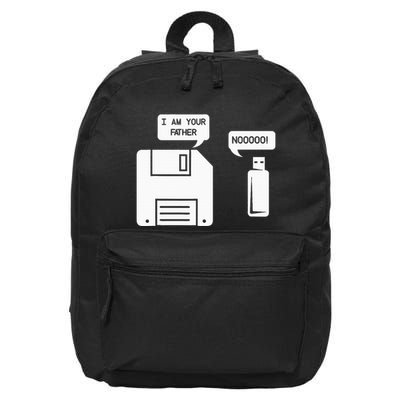 USB Floppy Disk I am Your Father Geek Gifts 16 in Basic Backpack
