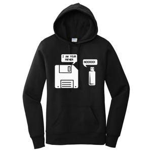 USB Floppy Disk I am Your Father Geek Gifts Women's Pullover Hoodie