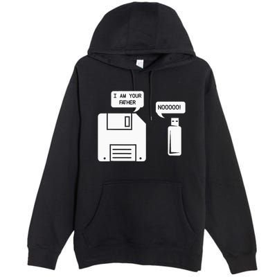 USB Floppy Disk I am Your Father Geek Gifts Premium Pullover Hoodie