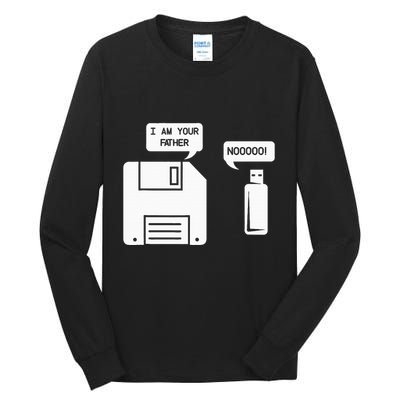 USB Floppy Disk I am Your Father Geek Gifts Tall Long Sleeve T-Shirt