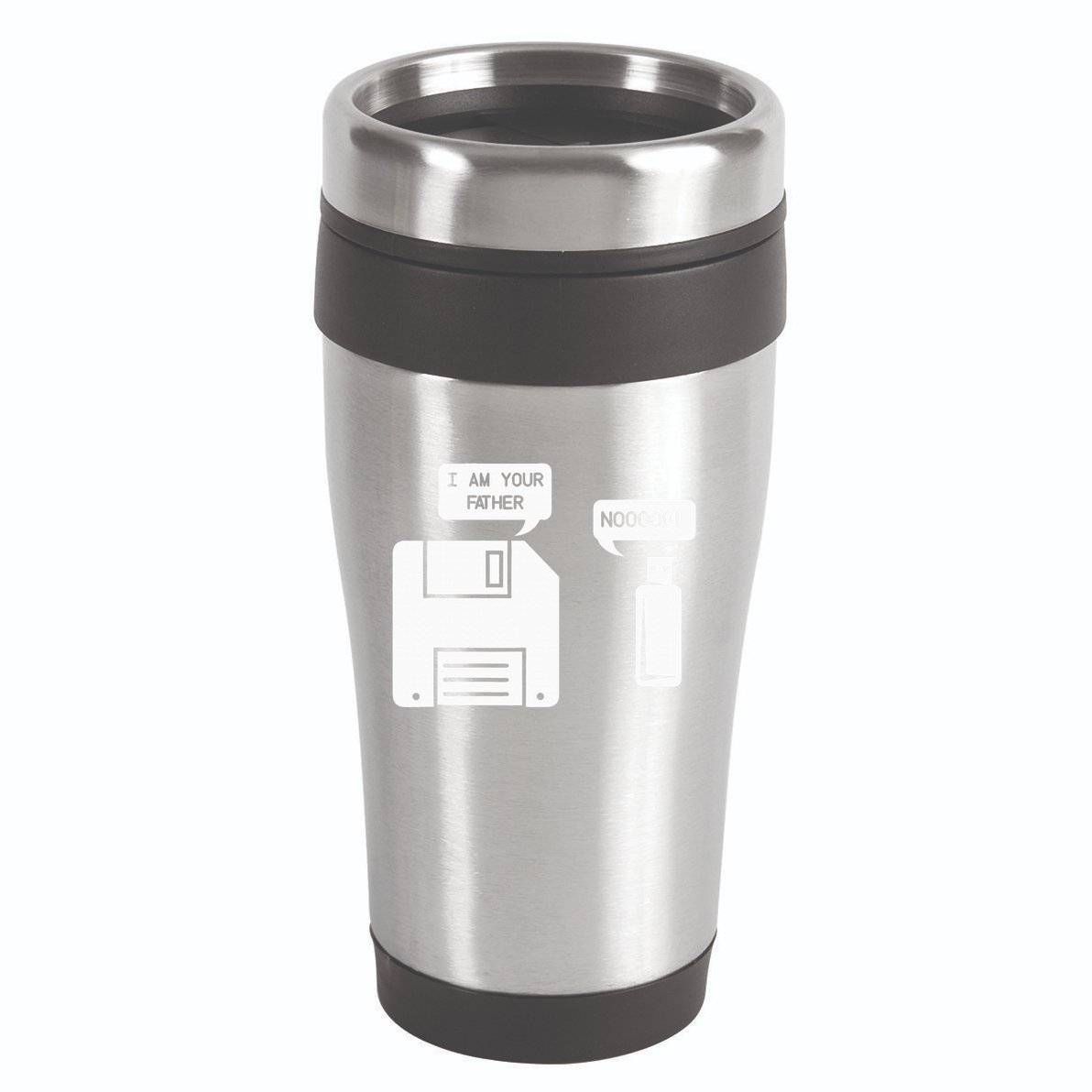USB Floppy Disk I am Your Father Geek Gifts 16oz Travel Tumbler