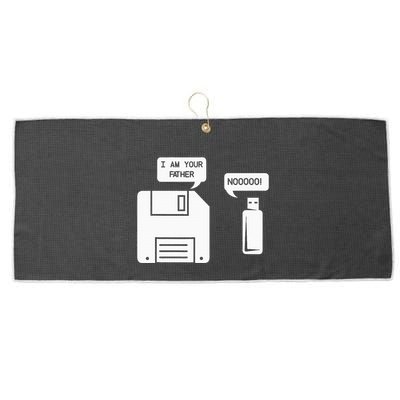 USB Floppy Disk I am Your Father Geek Gifts Large Microfiber Waffle Golf Towel