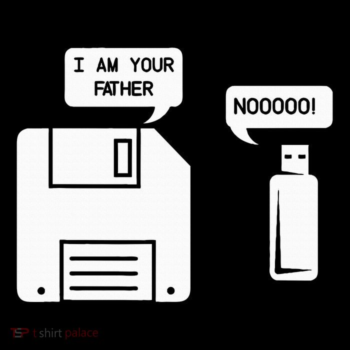 USB Floppy Disk I am Your Father Geek Gifts Poster