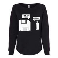 USB Floppy Disk I am Your Father Geek Gifts Womens California Wash Sweatshirt