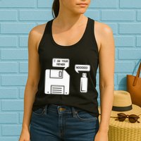 USB Floppy Disk I am Your Father Geek Gifts Womens Tank Top