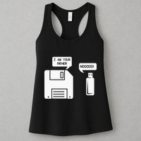 USB Floppy Disk I am Your Father Geek Gifts Womens Tank Top