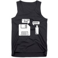 USB Floppy Disk I am Your Father Geek Gifts Tank Top