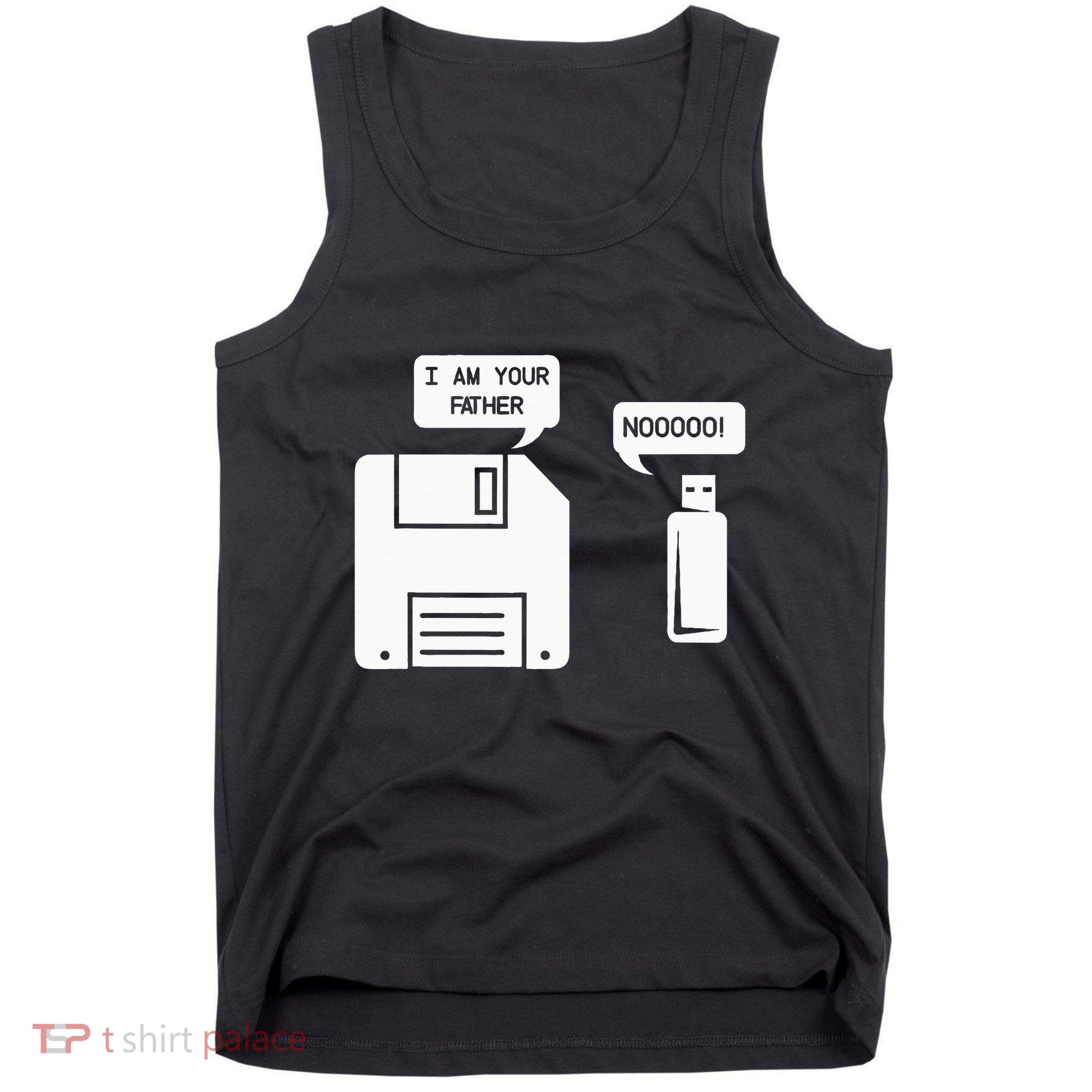 USB Floppy Disk I am Your Father Geek Gifts Tank Top
