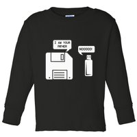 USB Floppy Disk I am Your Father Geek Gifts Toddler Long Sleeve Shirt