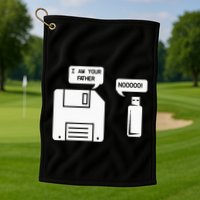USB Floppy Disk I am Your Father Geek Gifts Golf Towel