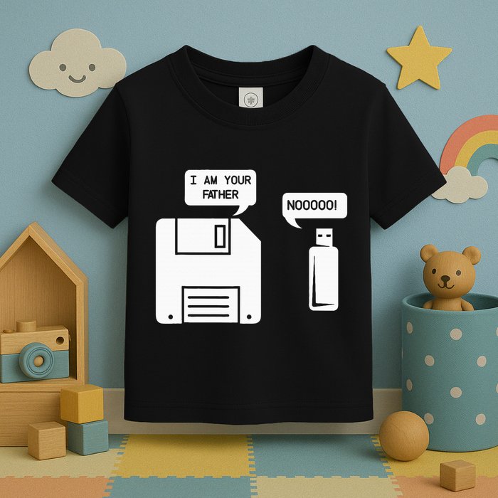 USB Floppy Disk I am Your Father Geek Gifts Toddler T-Shirt