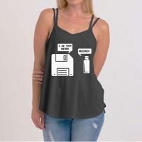 USB Floppy Disk I am Your Father Geek Gifts Women's Strappy Tank