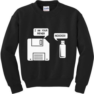 USB Floppy Disk I am Your Father Geek Gifts Kids Sweatshirt