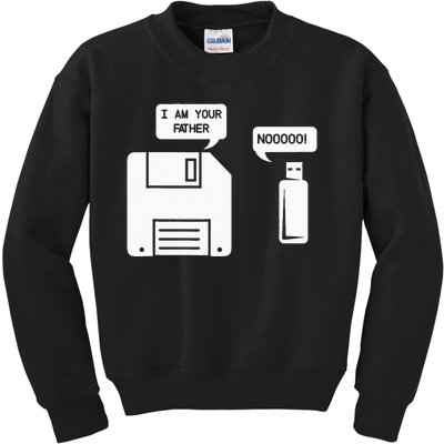 USB Floppy Disk I am Your Father Geek Gifts Kids Sweatshirt