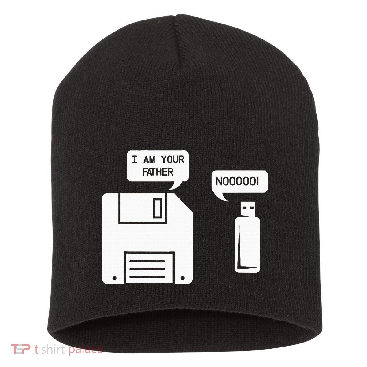 USB Floppy Disk I am Your Father Geek Gifts Short Acrylic Beanie