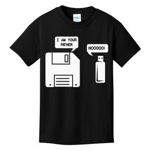 USB Floppy Disk I am Your Father Geek Gifts Kids T-Shirt