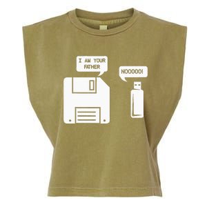 USB Floppy Disk I am Your Father Geek Gifts Garment-Dyed Women's Muscle Tee