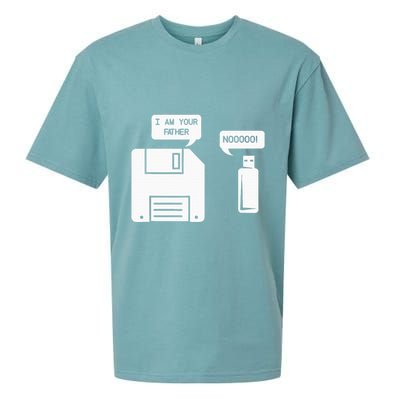 USB Floppy Disk I am Your Father Geek Gifts Sueded Cloud Jersey T-Shirt