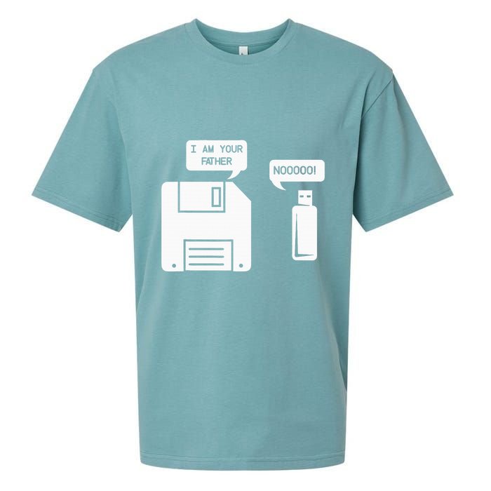 USB Floppy Disk I am Your Father Geek Gifts Sueded Cloud Jersey T-Shirt