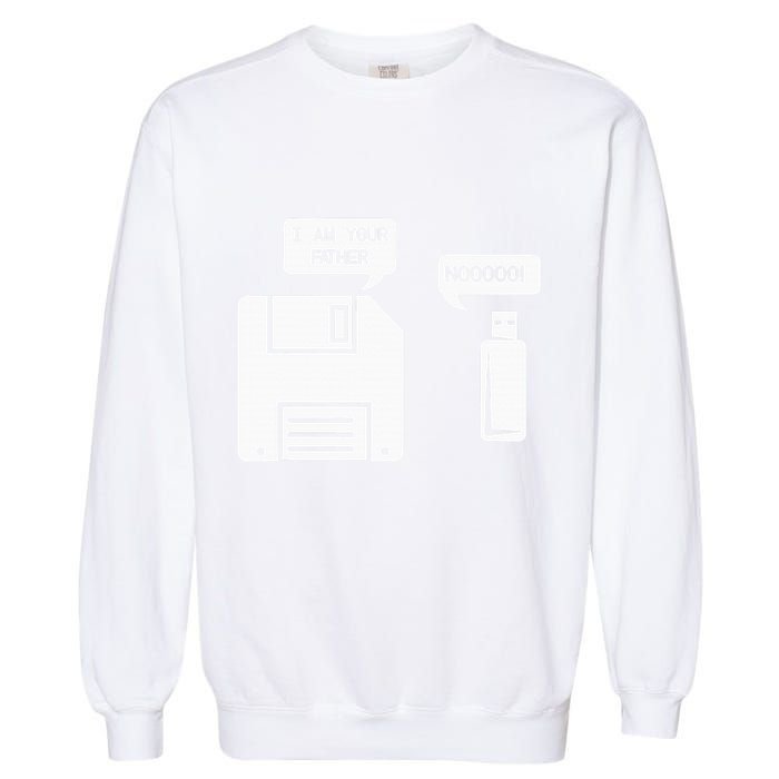 USB Floppy Disk I am Your Father Geek Gifts Garment-Dyed Sweatshirt