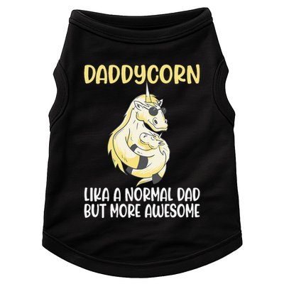 Unicorn Father Dad Daddycorn Fathers Day Idea Doggie Tank