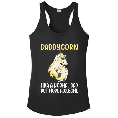 Unicorn Father Dad Daddycorn Fathers Day Idea Ladies PosiCharge Competitor Racerback Tank