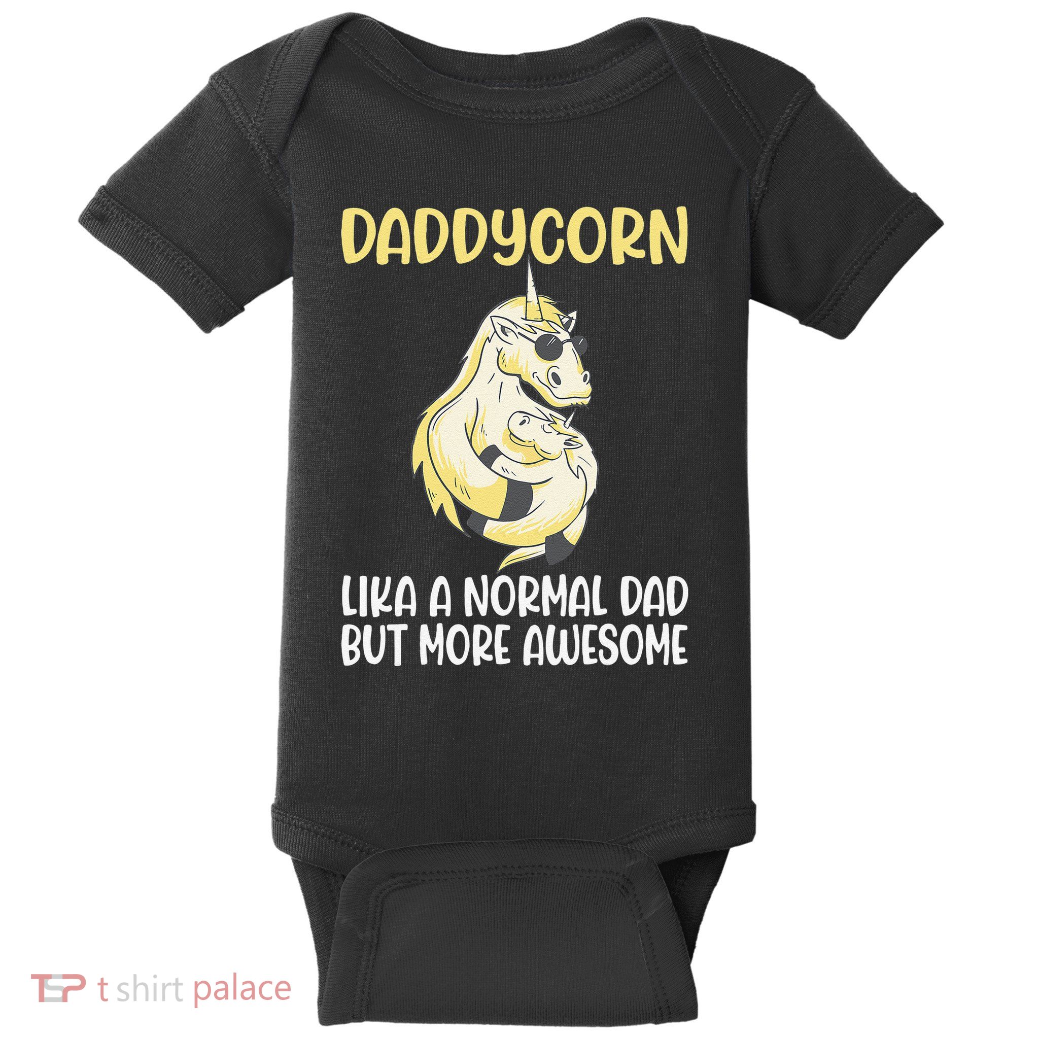 Unicorn Father Dad Daddycorn Fathers Day Idea Baby Bodysuit