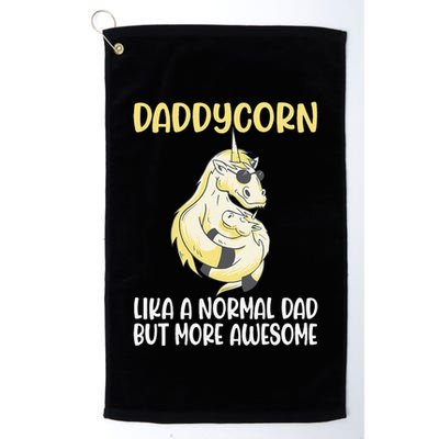 Unicorn Father Dad Daddycorn Fathers Day Idea Golf Towel