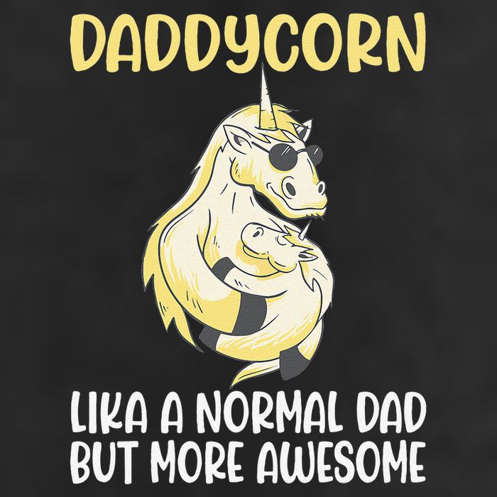 Unicorn Father Dad Daddycorn Fathers Day Idea Golf Towel