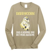 Unicorn Father Dad Daddycorn Fathers Day Idea Long Sleeve Shirt