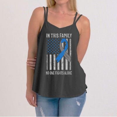 USA Flag Diabetes Type 1 Awareness Family Support Women's Strappy Tank