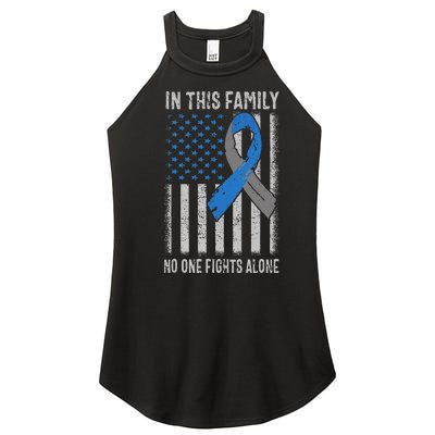 USA Flag Diabetes Type 1 Awareness Family Support Women's Perfect Tri Rocker Tank