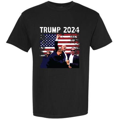 Us Flag Donald Trump Election Rally Shooting 2024 Garment-Dyed Heavyweight T-Shirt