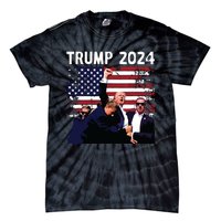 Us Flag Donald Trump Election Rally Shooting 2024 Tie-Dye T-Shirt