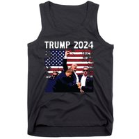 Us Flag Donald Trump Election Rally Shooting 2024 Tank Top