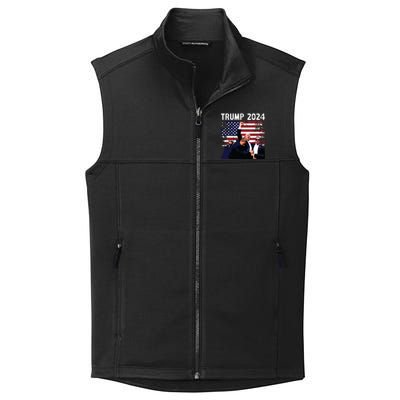 Us Flag Donald Trump Election Rally Shooting 2024 Collective Smooth Fleece Vest