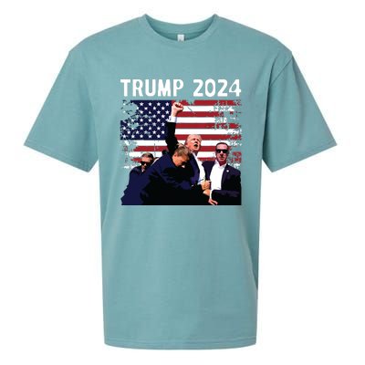 Us Flag Donald Trump Election Rally Shooting 2024 Sueded Cloud Jersey T-Shirt