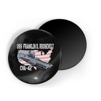 USS Franklin D. Roosevelt CVA 42 Aircraft Carrier Veterans Magnet