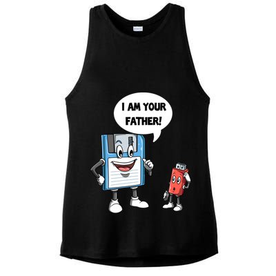 Usb Floppy Disk Your Father Computer Engineering Geeks Nerds Meaningful Gift Ladies PosiCharge Tri-Blend Wicking Tank