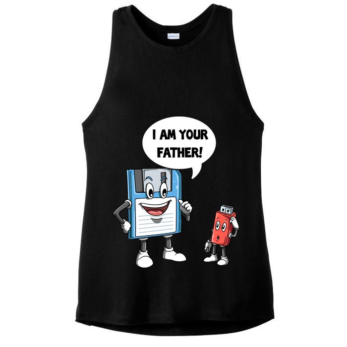 Usb Floppy Disk Your Father Computer Engineering Geeks Nerds Meaningful Gift Ladies PosiCharge Tri-Blend Wicking Tank