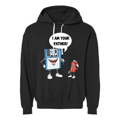 Usb Floppy Disk Your Father Computer Engineering Geeks Nerds Meaningful Gift Garment-Dyed Fleece Hoodie