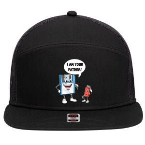 Usb Floppy Disk Your Father Computer Engineering Geeks Nerds Meaningful Gift 7 Panel Mesh Trucker Snapback Hat