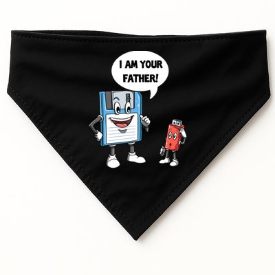 Usb Floppy Disk Your Father Computer Engineering Geeks Nerds Meaningful Gift USA-Made Doggie Bandana