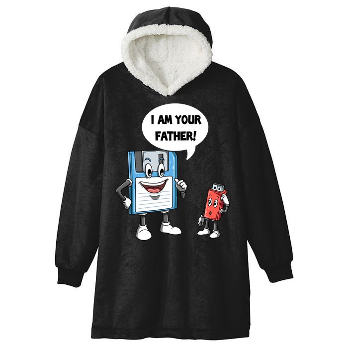 Usb Floppy Disk Your Father Computer Engineering Geeks Nerds Meaningful Gift Hooded Wearable Blanket