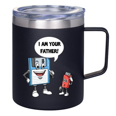 Usb Floppy Disk Your Father Computer Engineering Geeks Nerds Meaningful Gift 12oz Stainless Steel Coffee Mug