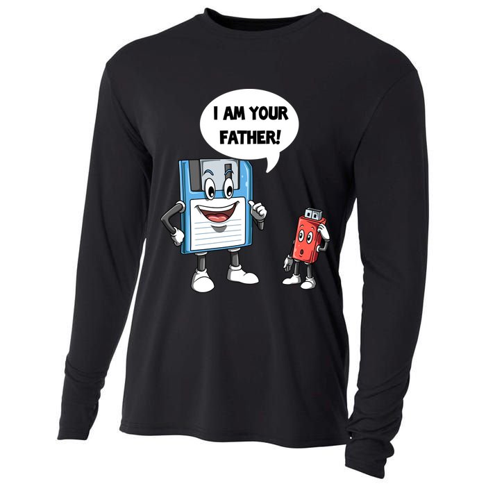 Usb Floppy Disk Your Father Computer Engineering Geeks Nerds Meaningful Gift Cooling Performance Long Sleeve Crew