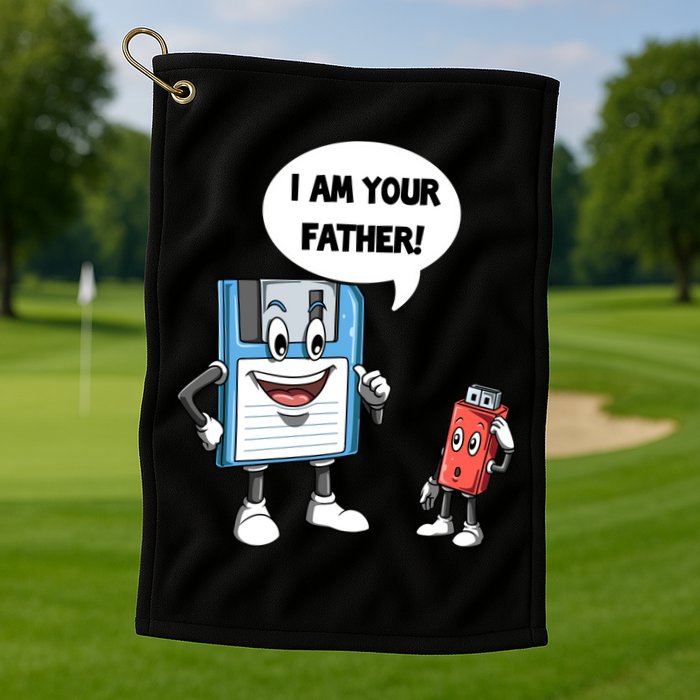 Usb Floppy Disk Your Father Computer Engineering Geeks Nerds Meaningful Gift Golf Towel