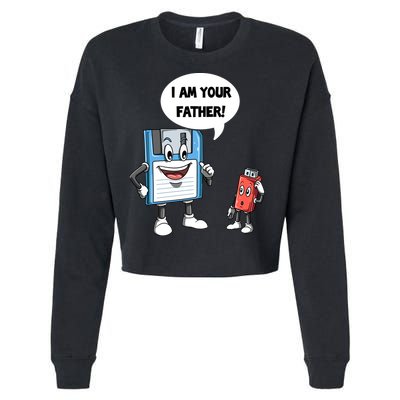 Usb Floppy Disk Your Father Computer Engineering Geeks Nerds Meaningful Gift Cropped Pullover Crew