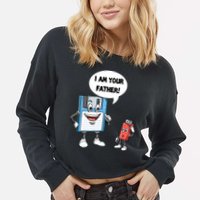 Usb Floppy Disk Your Father Computer Engineering Geeks Nerds Meaningful Gift Cropped Pullover Crew