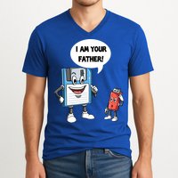 Usb Floppy Disk Your Father Computer Engineering Geeks Nerds Meaningful Gift V-Neck T-Shirt